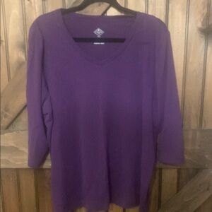 St. John's Bay Deep Purple Women's Top